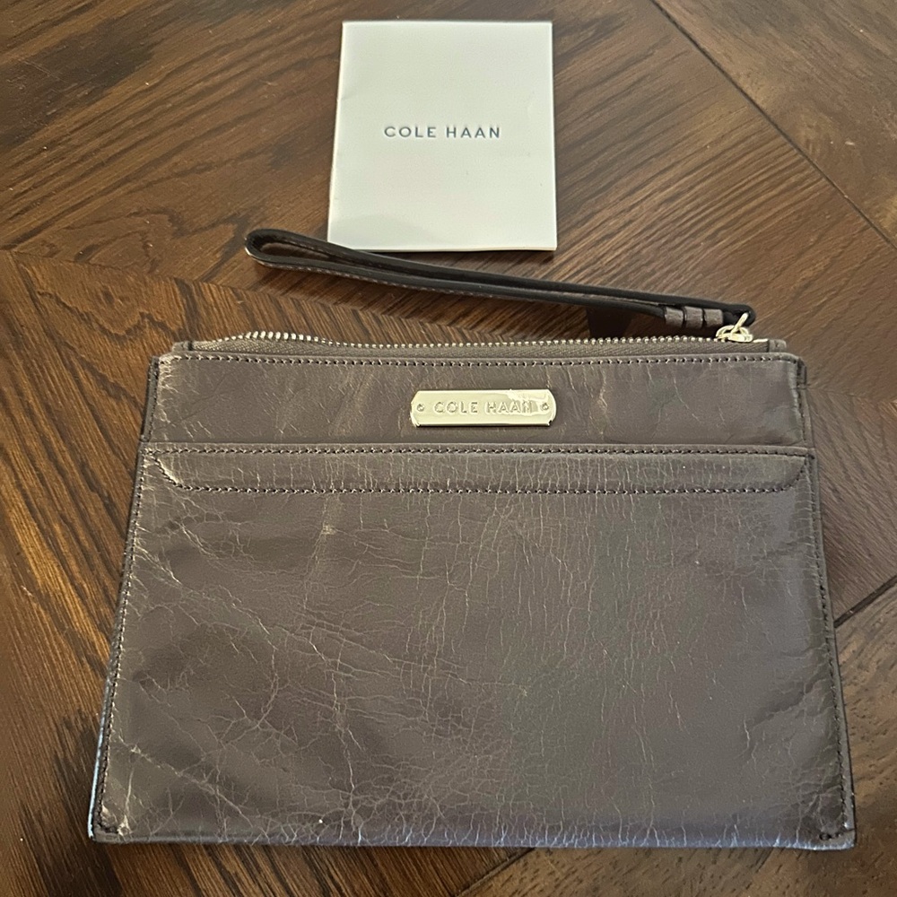 Cole Haan Brown Wristlet